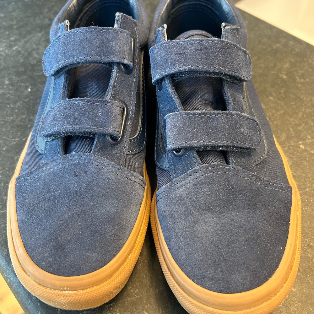 Vans Blue Casual Sneakers with Velcro Straps